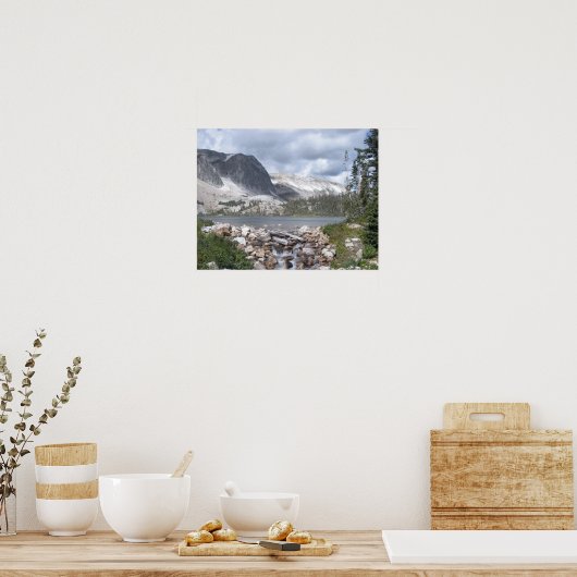 Lake Marie Mountain Poster (Küche)