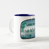 Lake Marion South Carolina Deer Zweifarbige Tasse (Vorderseite Links)