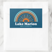 Lake Marion South Carolina Rainbow Rechteckiger Aufkleber (Tasche)