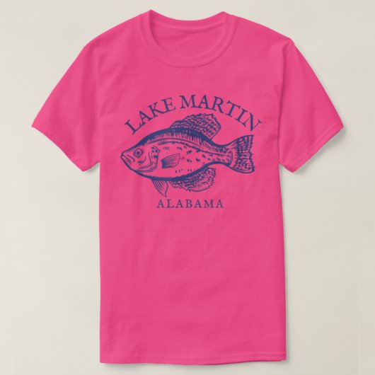 Lake Martin AL Crappie Fishing T-Shirt (Design vorne)