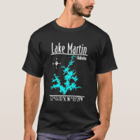 Lake Martin Alabama Nautical-Koordinaten-Shirt