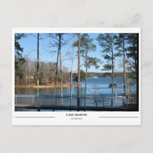 Lake Martin Alabama Postkarte (Vorderseite)