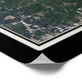 Lake Martin Alabama Satellite Poster Karte (Ecke)