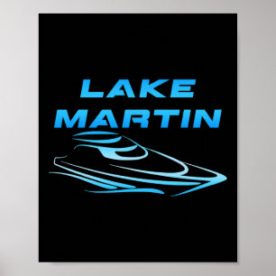 Lake Martin Chimney Rock Party Cove Cool Bootfahre Poster