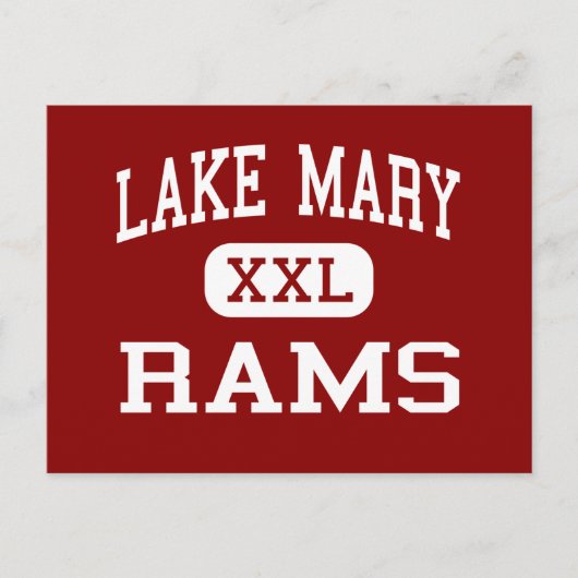 Lake Mary - Rams - High School - Lake Mary Florida Postkarte (Vorderseite)