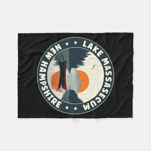 Lake Mase New Hampshire Sunset T Shirt Fleecedecke (Vorderseite (Horizontal))