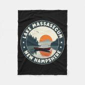 Lake Mase New Hampshire Sunset T Shirt Fleecedecke (Vorderseite)