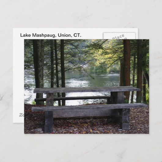 Lake Mashpaug Postkarte (Vorne/Hinten)
