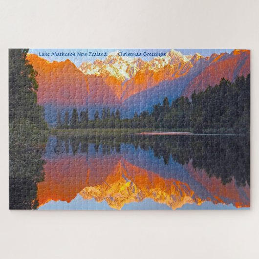 Lake Matheson Neuseeland Jigsaw Puzzle (Horizontal)