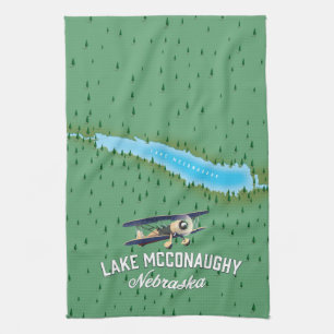 Lake McConaughy Nebraska Reiseplakat Geschirrtuch