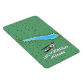 Lake McConaughy Nebraska Reiseplakat Magnet (Rechte Seite)