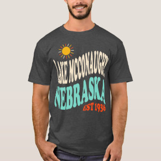 Lake McConaughy Nebraska Retro Typografie T-Shirt