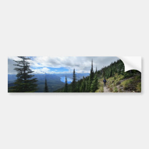 Lake McDonald aus Mt Brown - Glacier National Park Autoaufkleber