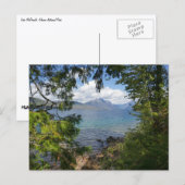 Lake McDonald durch einen Waldrahmen Postkarte (Vorne/Hinten)