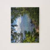 Lake McDonald durch einen Waldrahmen Puzzle (Vertikal)