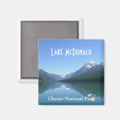 Lake McDonald Glacier National Park Magnet (Vorderseite/Rückseite)