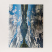 Lake McDonald Glacier Park .Christmas Grüße Puzzle (Vertikal)