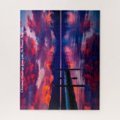 Lake McDonald Glacier Park.Christmas Grüße Puzzle (Vertikal)