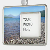 Lake McDonald II Rahmen-Ornament Silber (Links)