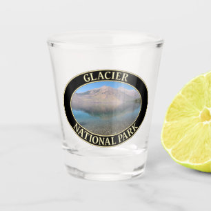 Lake McDonald im Glacier National Park in Montana Schnapsglas