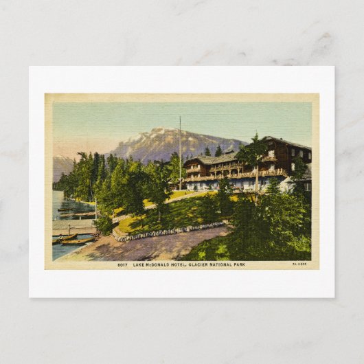 Lake McDonald Lodge Glacier National Park Postkarte (Vorderseite)