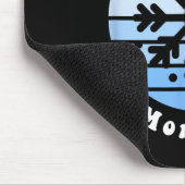 Lake Mcdonald Montana Snowflake Weihnachten Winter Mousepad (Ecke)