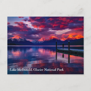 Lake McDonald Postkarte
