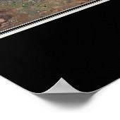 Lake Mead Nevada - Arizona Satellite Poster Karte (Ecke)