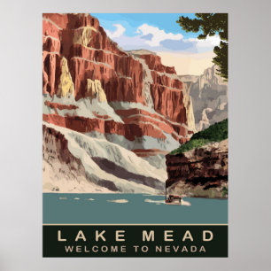 Lake Mead, Nevada, Reise Poster