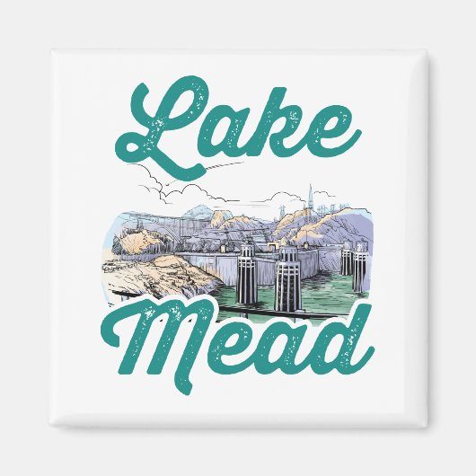 Lake Mead Souvenir Hoover Dam Magnet (Vorne)