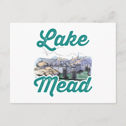 Lake Mead Souvenir Hoover Dam Postkarte (Vorderseite)