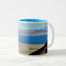 Lake Mead Ton-Schale Hooverdamms-zwei Zweifarbige Tasse