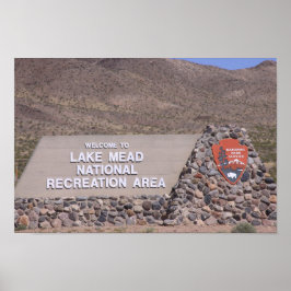 Lake Meade Erholungsgebiet Schild Plakat