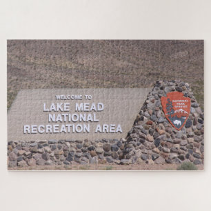 Lake Meade Erholungsgebiet Sign Jigsaw Puzzle