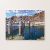 Lake Meade Hoover Dam. Weihnachtsgrüße Puzzle (Horizontal)