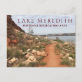 Lake Meredith von Turkey Creek Trail, Texas Postkarte (Vorderseite)