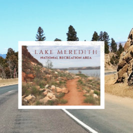 Lake Meredith von Turkey Creek Trail, Texas Postkarte