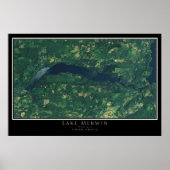 Lake Merwin Washington Satellite Poster Map (Vorne)