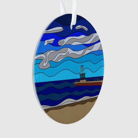 Lake Michigan - Akrylorische Ornamente (Vorderseite)