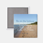 Lake Michigan Beach Ded Travel Kühlschrankmagnet (Vorderseite/Rückseite)