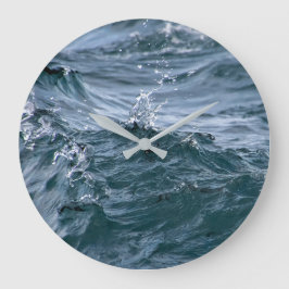 Lake Michigan Blue Water Große Wanduhr