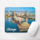 Lake Michigan, Chicago, Illinois, USA Mousepad (Mit Mouse)