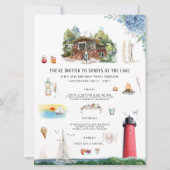 Lake Michigan | Geburtstagswoche Einladung (Vorderseite)