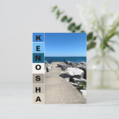 Lake Michigan - Kenosha, Wisconsin Postkarte (Stehend Vorderseite)