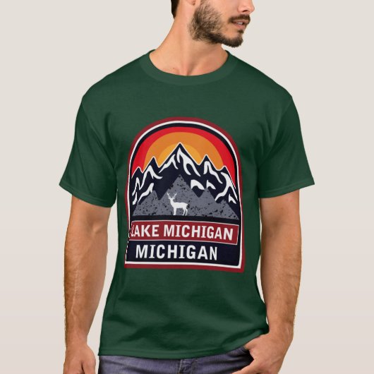 Lake Michigan Michigan Oversized T-Shirt (Vorderseite)