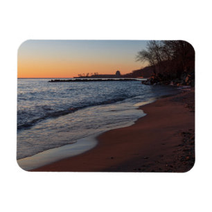 Lake michigan North shore Milwaukee bei Tagesanbru Magnet