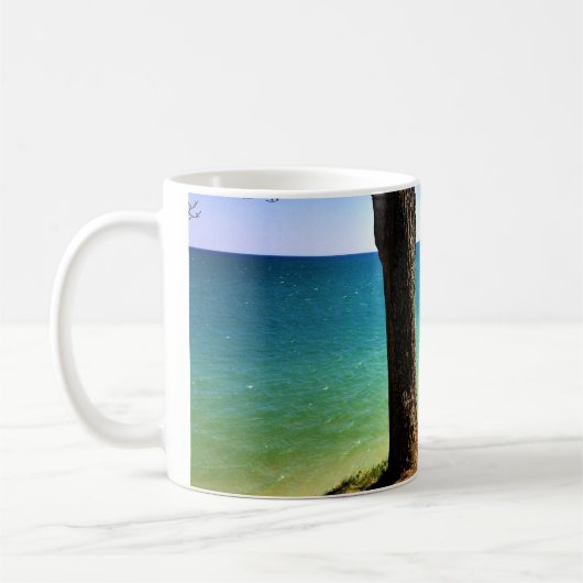 Lake Michigan, Port Washington, WI Kaffeetasse (Links)