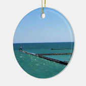 Lake Michigan, Port Washington, WI Keramik Ornament (Links)