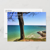 Lake Michigan, Port Washington, WI Postcard Postkarte (Vorne/Hinten)