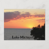 Lake Michigan Postkarte (Vorderseite)